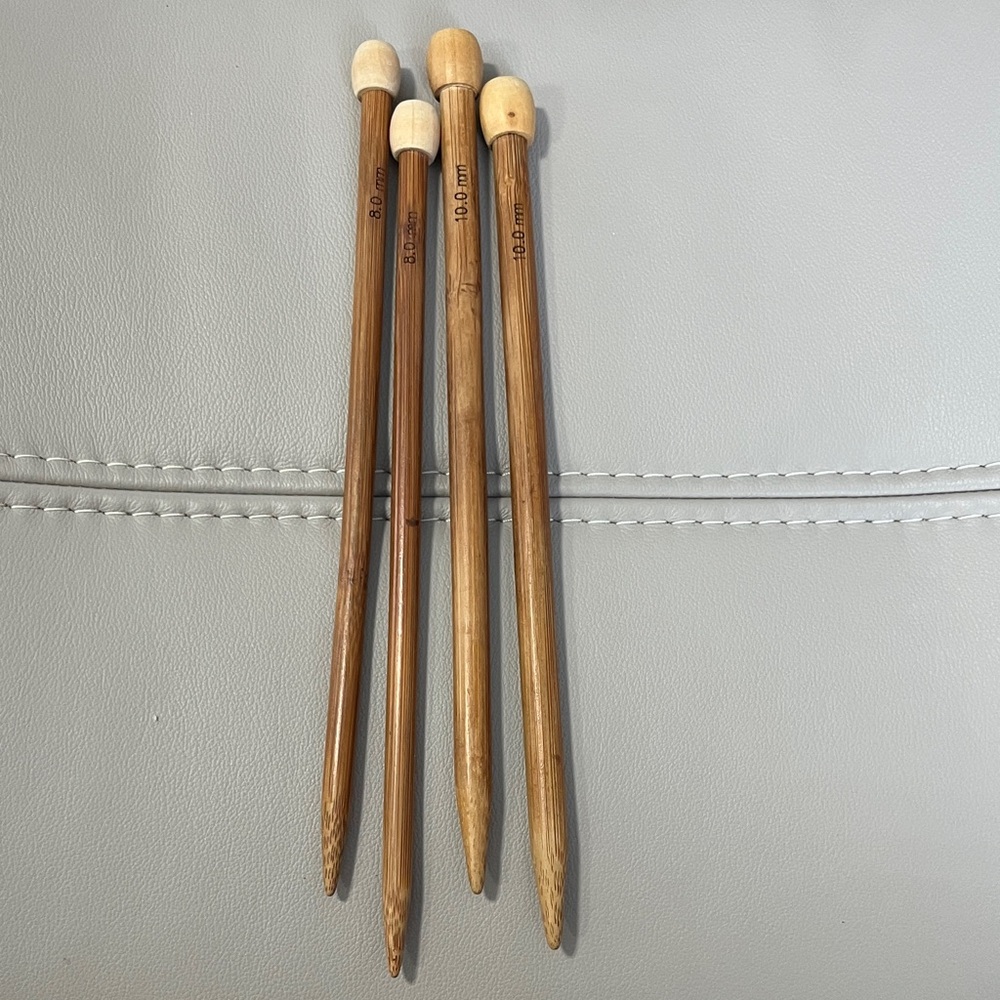 Bamboo Wood Knitting Needles Set